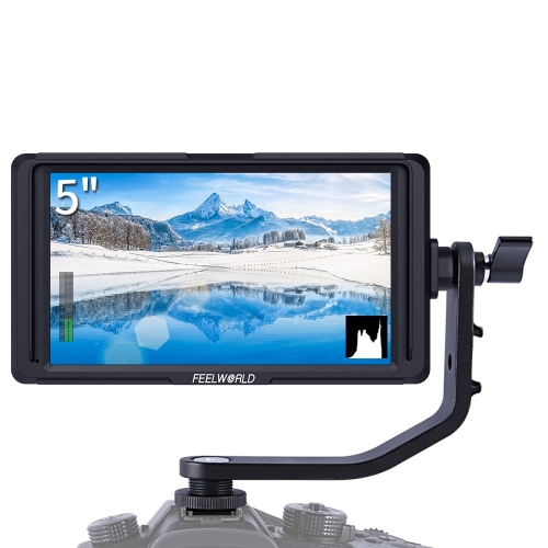 

FEELWORLD F6S Full HD 1920x1080 5.0 inch IPS Screen DSLR Camera Field Monitor with Tilt Arm, Support 4K HDTV Input / Output