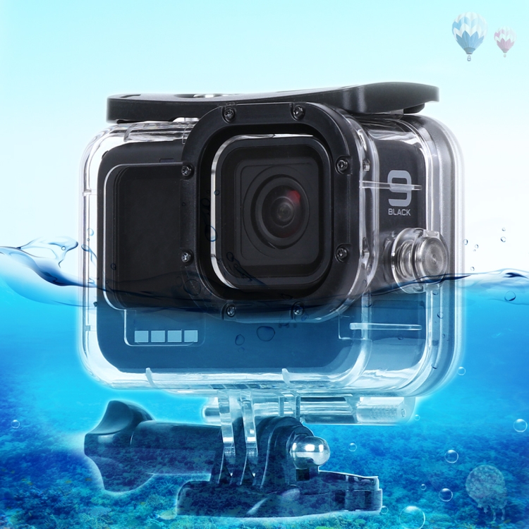 

45m Waterproof Housing Protective Case with Buckle Basic Mount & Screw For GoPro HERO10 Black / HERO9 Black