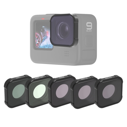 

JSR KB Series MCUV+CPL+ND8+ND16+ND32 Lens Filter for GoPro HERO9 Black