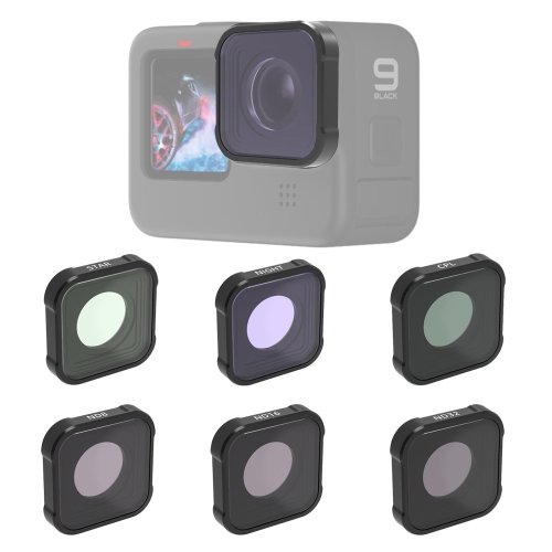 

JSR KB Series STAR+CPL+NIGHT+ND8+ND16+ND32 Lens Filter for GoPro HERO9 Black