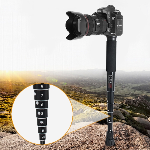 

BEXIN P308C Portable Travel Outdoor DSLR Camera Aluminum Alloy Monopod Holder (Black)