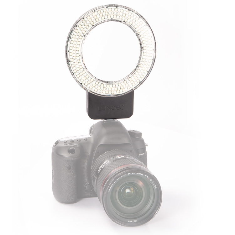 

LUXCeO P01 3000K-6000K Ring Light On-camera Light Selfie Soft Light Video Photography Studio Light(Black)