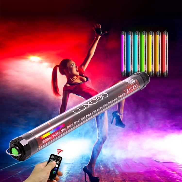 

LUXCeO P7RGB Colorful Photo LED Stick Video Light APP Control Adjustable Color Temperature Waterproof Handheld LED Fill Light with Remote Control