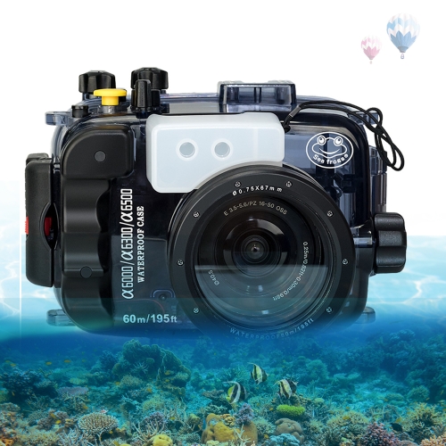 

Sea Frogs 40m Underwater Depth Diving Case Waterproof Camera Housing Cover for Sony A6500 16-50mm