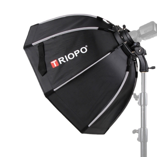 

TRIOPO KS2-55 55cm Fast Loading Speedlite Flash Octagon Parabolic Softbox Diffuser (Black)