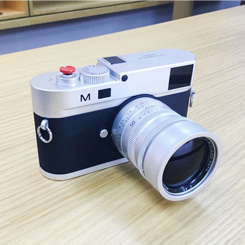 

Non-Working Fake Dummy DSLR Camera Model Photo Studio Props for Leica M, Long Lens(Silver)