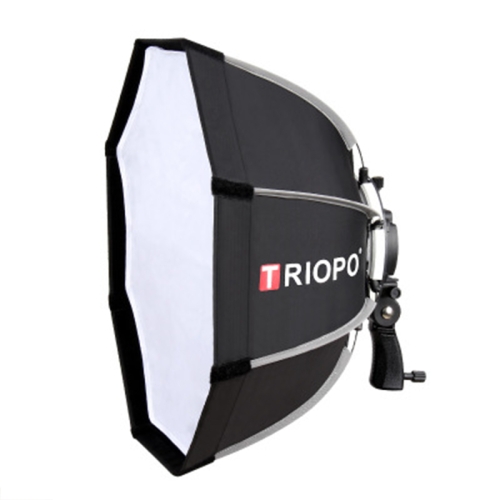 

TRIOPO KS55 55cm Speedlite Flash Octagon Parabolic Softbox Diffuser with Bracket Mount Handle for Speedlite