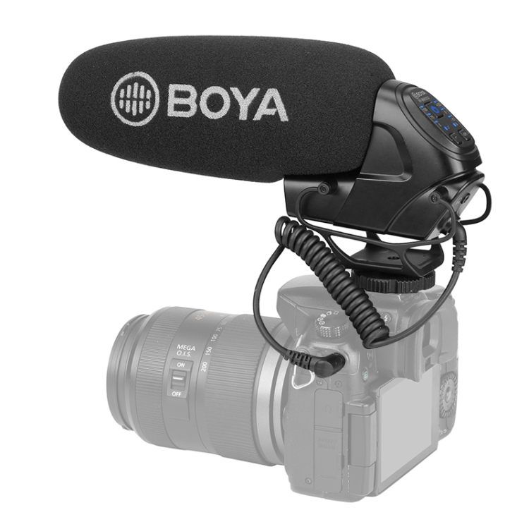 

BOYA BY-BM3032 SLR Camera Phone Direct Plug Condenser Live Show Video Vlogging Recording Microphone