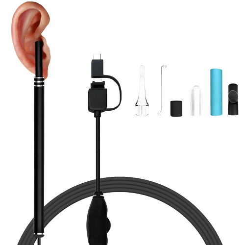 

I96 0.3MP HD Visual Ear Nose Tooth Endoscope Borescope with 6 LEDs, Lens Diameter: 5.5mm, Length: 2m