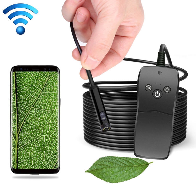 

8mm Dual-lens Design Waterproof Endoscope, Wifi Version, Length: 1m (Black)