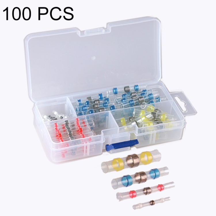 

100 PCS / Box Professional Water Resistant Solder Ring Heat-shrinkable Tube
