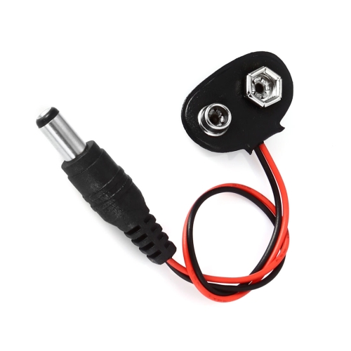 

LDTR - PJ0003 9V Battery Snap Connector to DC Male Dedicated Power Adapter Cable for Arduino Boards - Black