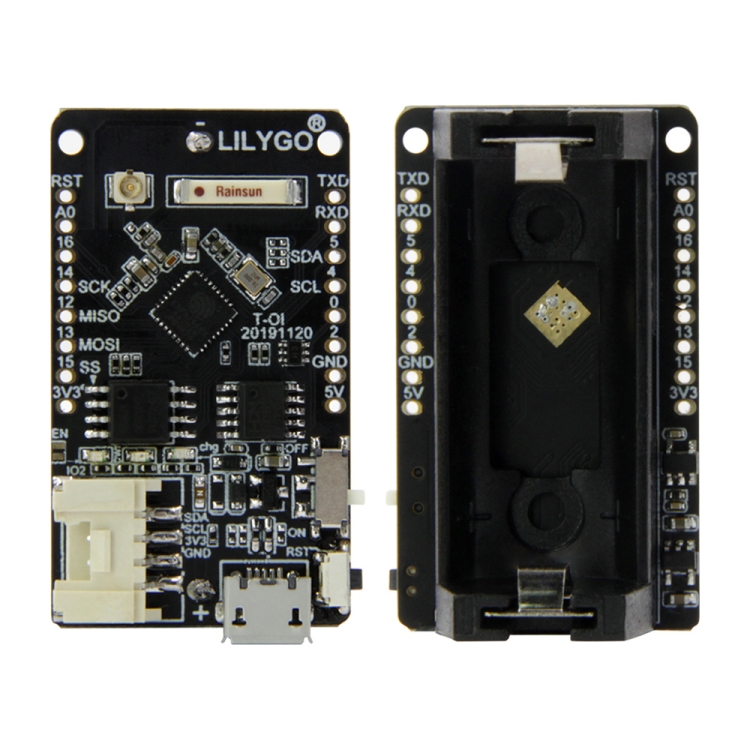 

TTGO T-OI ESP8266 Chip Rechargeable 16340 Battery Holder Development Board