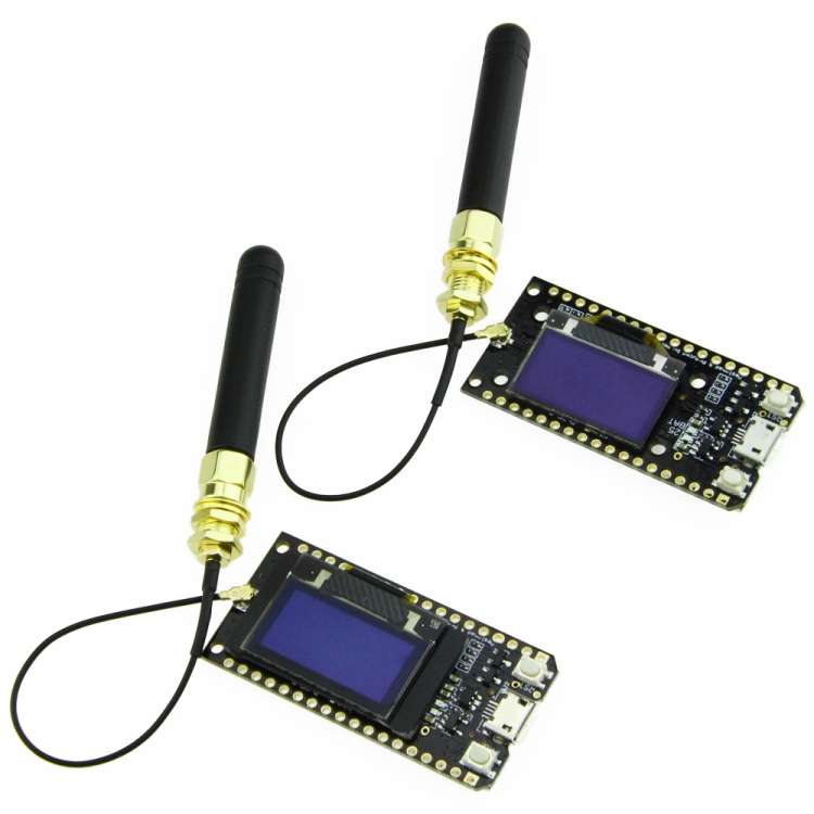 

1 Pair TTGO LORA32 ESP32 LoRa OLED 0.96 inch Blue Screen Bluetooth WIFI 868MHz Discovery Board