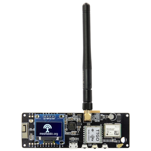 

TTGO Meshtastic T-Beam V1.1 ESP32 915MHz OLED WiFi Bluetooth GPS NEO-6M SMA 18650 Battery Holder