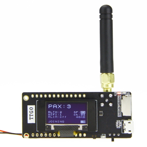 

TTGO LORA32 V2.1 ESP32 0.96 inch OLED Bluetooth WiFi Wireless Module 433MHz SMA IP5306 Module with Antenna