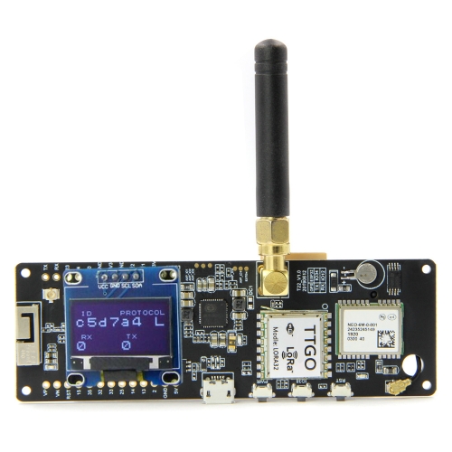 

TTGO T-Beam ESP32 Bluetooth WiFi Module 868MHz GPS NEO-M8N LORA 32 Module with Antenna & 18650 Battery Holder