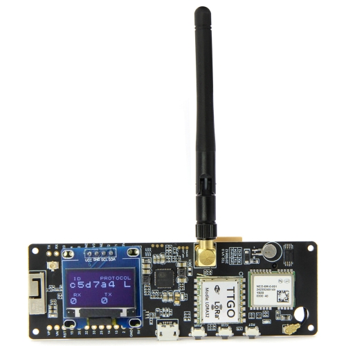 

TTGO T-Beam ESP32 Bluetooth WiFi Module 915MHz GPS NEO-M8N LORA 32 Module with Antenna & 18650 Battery Holder