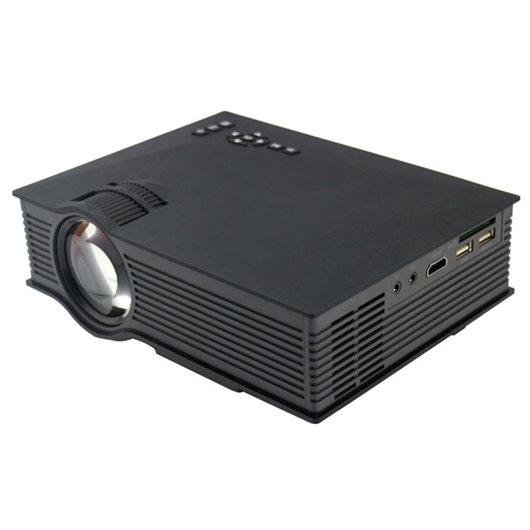 

UC68 1200 Lumens HD 800 x 480 Digital LED Projector with Remote Control, Support USB / SD / VGA / HDMI(Black)