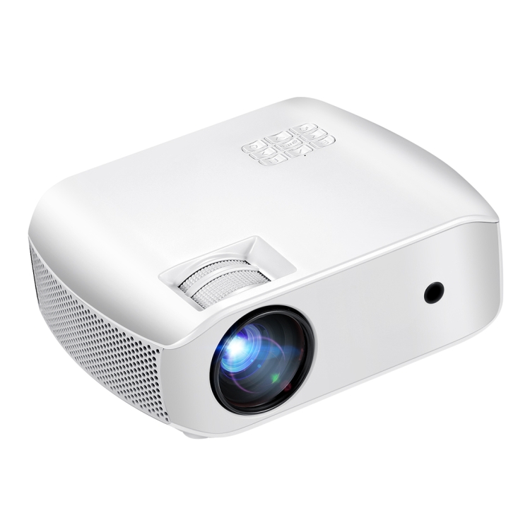 

AUN F10 4 inch LCD Display Panel 1920 x 1200P Home Theater Projector with Remote Control, Support Audio / HDMI / USB x 2(White)