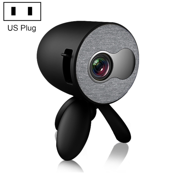 

YG220 Children Projector Mini LED Portable Home Speaker Projector (Black)
