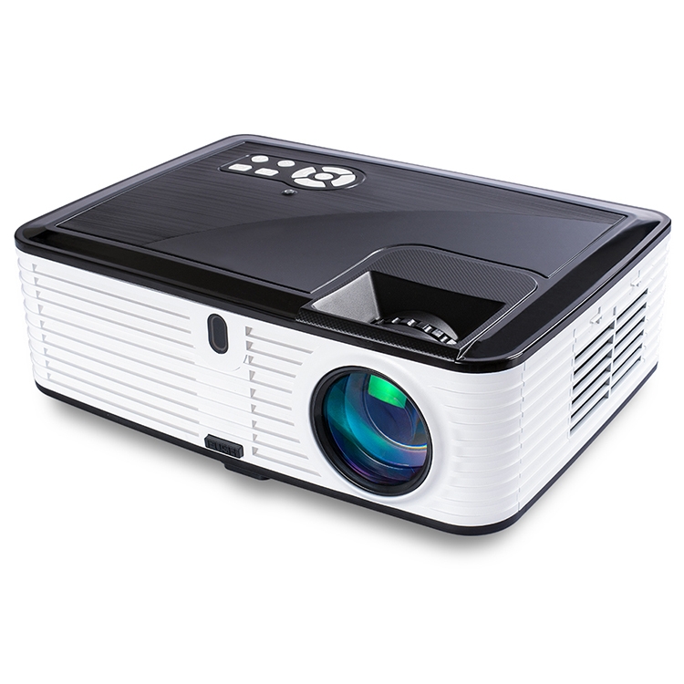 

VS768 4000ANSI Lumens 1980x1080 Resolution LED+LCD Technology Smart Projector, Support AV / HDMI / USB / VGA (Black White)