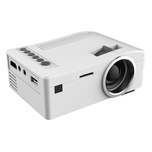 

UC18 150 Lumens HD 320 x 180 Digital LED Projector with Remote Control, Support USB / SD / VGA / HDMI(White)