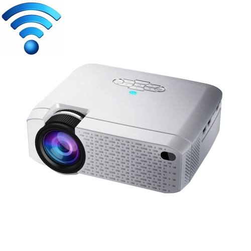 

D40W 1600 Lumens Portable Home Theater LED HD Digital Projector, Mirroring Version (Silver)