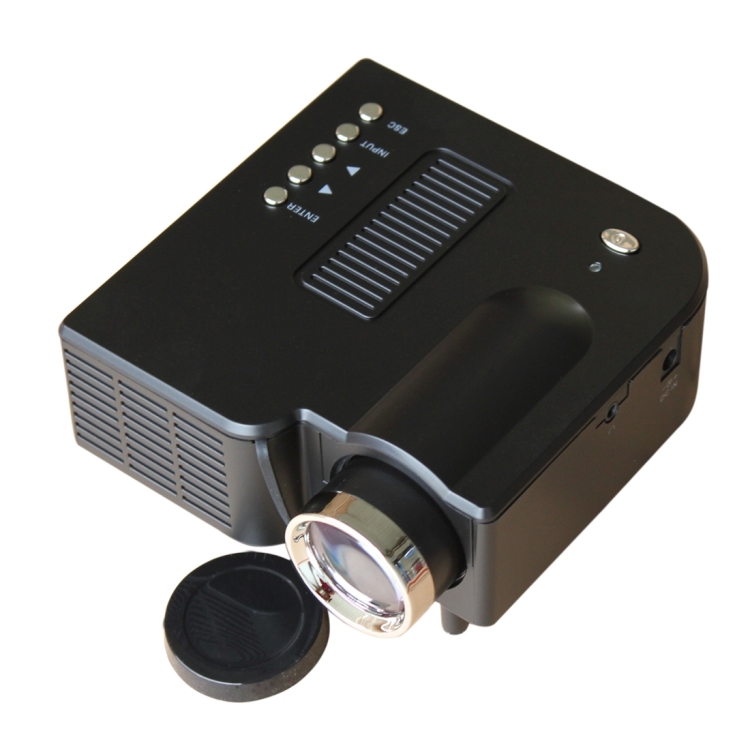 

UC28+ Mini Projector 200 Lumens LED 320x240 Resolution Multimedia Video Projector, Projecting Distance: 1-3.5m(Black)