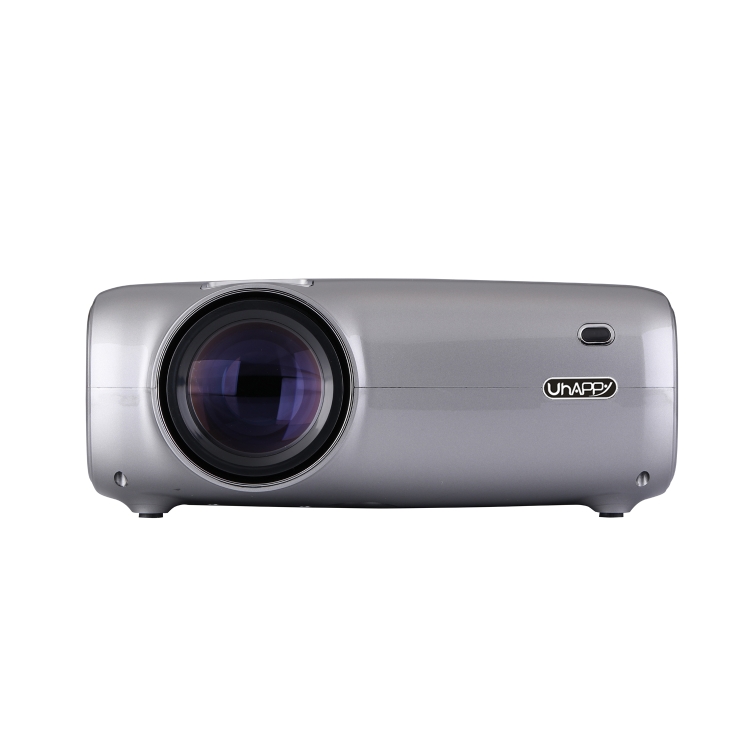 

UHAPPY U43 Pro 4.3 inch LCD Screen 1080P HD Android 6.0 WiFi Bluetooth Mini Projector with Remote Control, Support USB / SD / HDMI / VGA / AV (Grey)