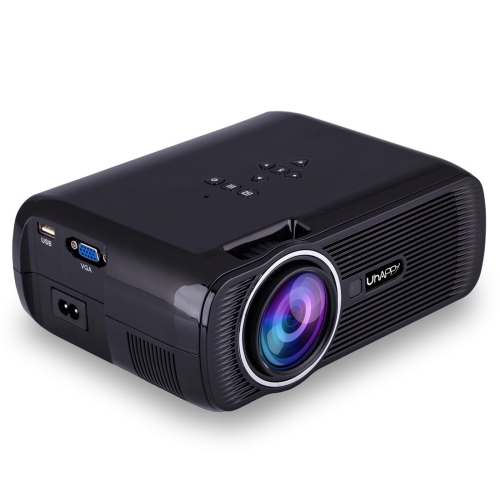 

UHAPPY U80 Plus LCD 1500 Lumens Home Theater HD 1080P Mini Projector, Android 6.0, Bluetooth V4.0, Wifi, Support HDMI / VGA / AV / USB(Black)