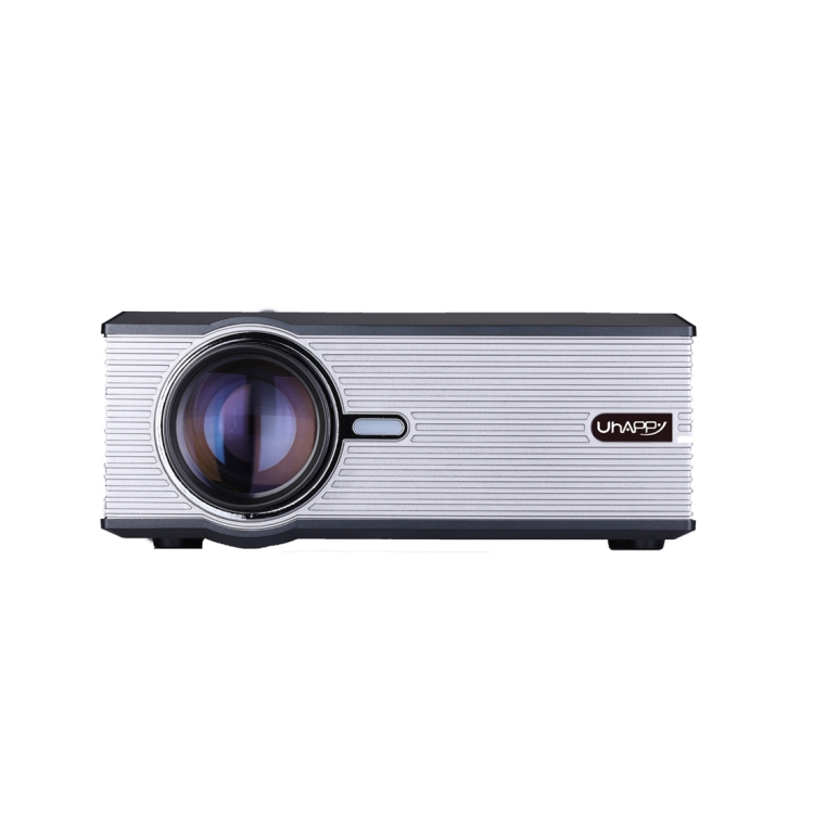 

UHAPPY U88 Single LCD Panel 1080P LED HD Mini Projector with Remote Control, Support VGA / USB / SD / HDMI / 3.5mm Audio port / AV / TV (Black)