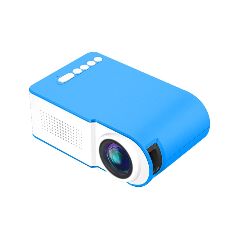 

YG210 320x240 400-600LM Mini LED Projector Home Theater, Support HDMI & AV & SD & USB, Battery Version (Blue)