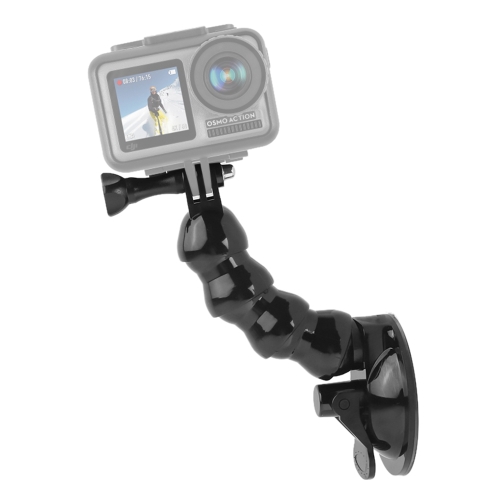 

Suction Cup Jaws Flex Clamp Mount for for GoPro HERO9 Black / HERO8 Black /7 /6 /5 /5 Session /4 Session /4 /3+ /3 /2 /1, DJI Osmo Action, Xiaoyi and Other Action Cameras(Black)