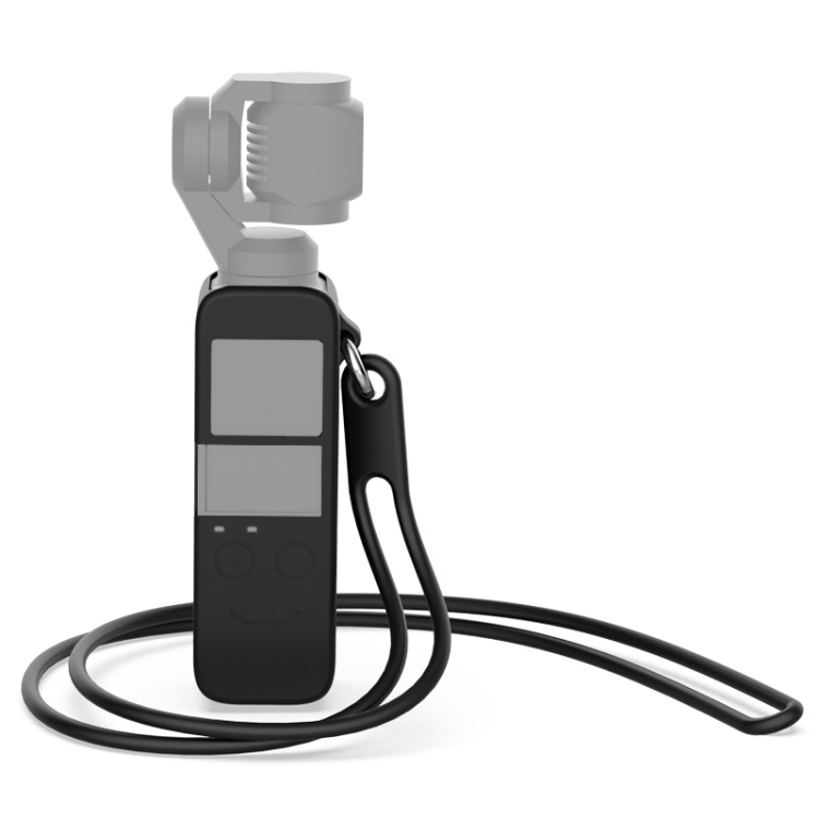 

Body Silicone Cover Case with 38cm Silicone Neck Strap for DJI OSMO Pocket (Black)