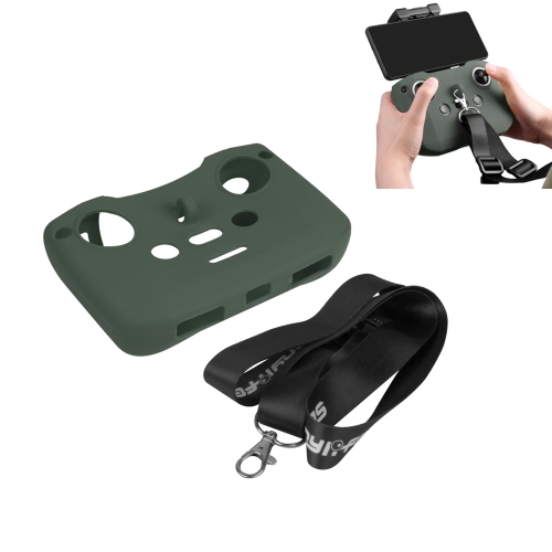 

Sunnylife AIR2-Q9290 Remote Control Silicone Protective Case with lanyard for DJI Mavic Air 2 (Army Green)