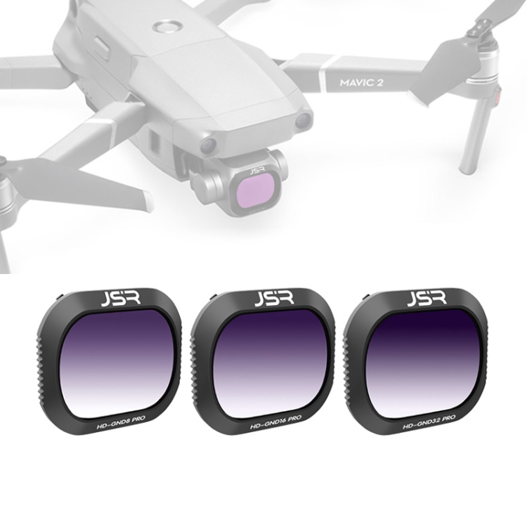 

JSR Drone 3 in 1 Gradient GND8+GND16+GND32 Lens Filter for DJI MAVIC 2 Pro