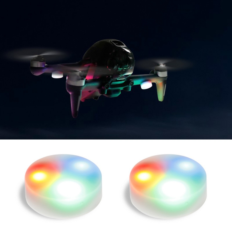 

RCSTQ 2 PCS Three-Color Strobe LED Light Night Light Flashing Light for DJI FPV