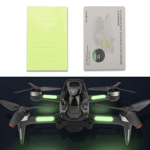 

RCSTQ 2 PCS Luminous Sticker Night Flight Sticker for DJI FPV Drone