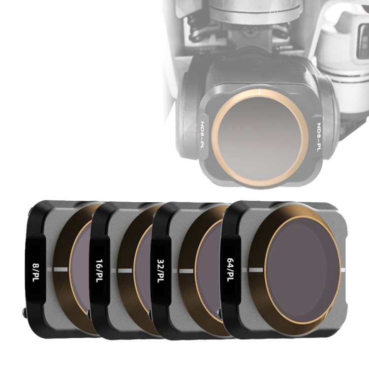 

JSR Drone 4 in 1 ND8-PL+ND16-PL+ND32-PL+ND64-PL Lens Filter for DJI MAVIC Air 2