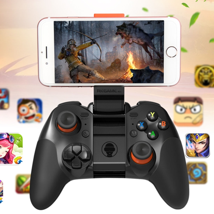 

RKGAME 4th Wireless Bluetooth Gamepad Game Controller, For Android & iOS & PC (Black)
