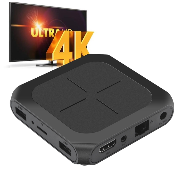 

T96D 4K TV Box Android 9.0 Media Player, Amlogic S905W Quad-Core, 1GB+8GB, Ethernet / TF / USB