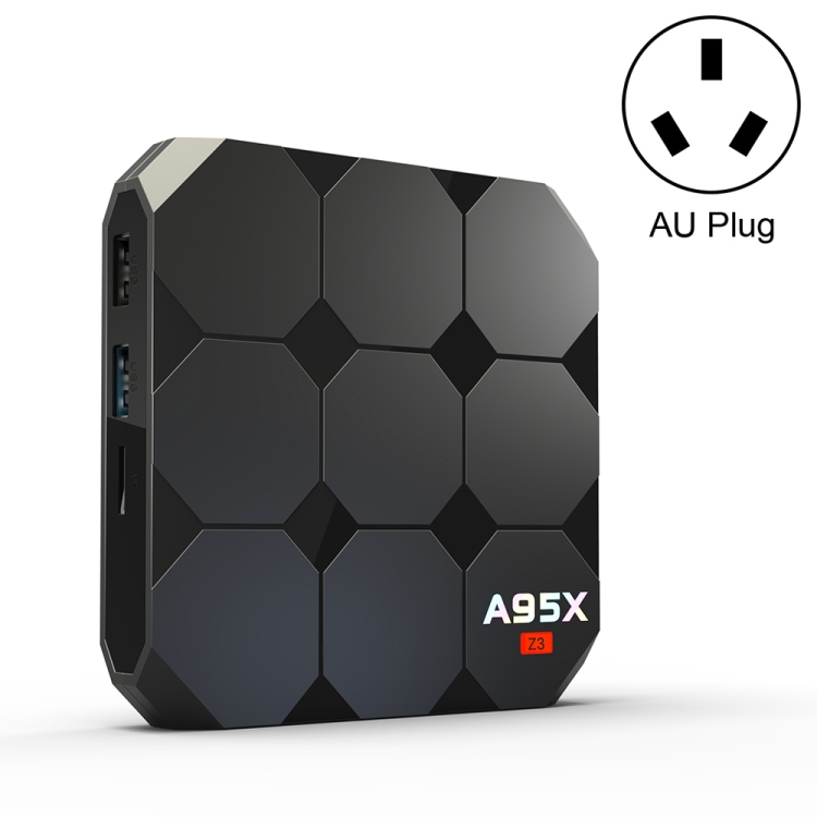 

A95X Z3 4K HD Smart TV Box, Android 8, RK3318 Quad Core, 2GB+16GB, AU Plug