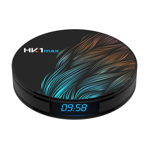 

HK1max 4K UHD Smart TV Box with Remote Controller, Android 9.0 RK3328 Quad-Core 64bit Cortex-A53, 4GB+32GB, Support Dual Band WiFi & AV & HDMI & RJ45 & TF Card