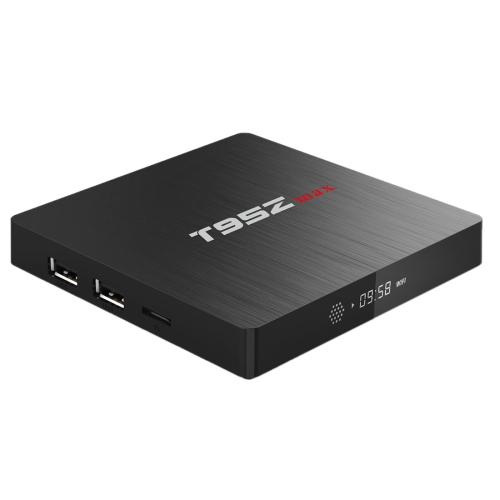 

T95Z Max 4K Ultra HD Media Player Smart TV Box with Remote Controller, Android 7.1, Amlogic S912 Octa Core ARM Cortex-A53 up to 2GHz, 2GB+16GB, Support RJ45, Dual Band WiFi, Bluetooth(Black)