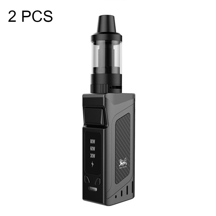 

2 PCS 80W 2000mAh Vapor Smoke Electronic Cigarette Set(Black)