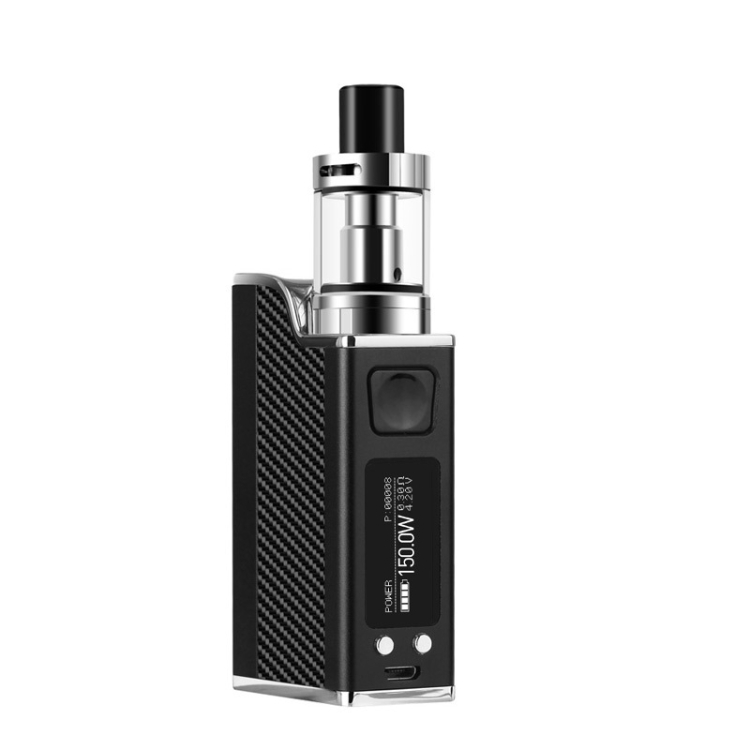 

JY1 150W Large Smoke Intelligent Temperature Control Electronic Cigarette Starter Kit Regulator Atomizer with 0.91 inch Display Screen, Atomizer Capacity: 2.7ml(Black)