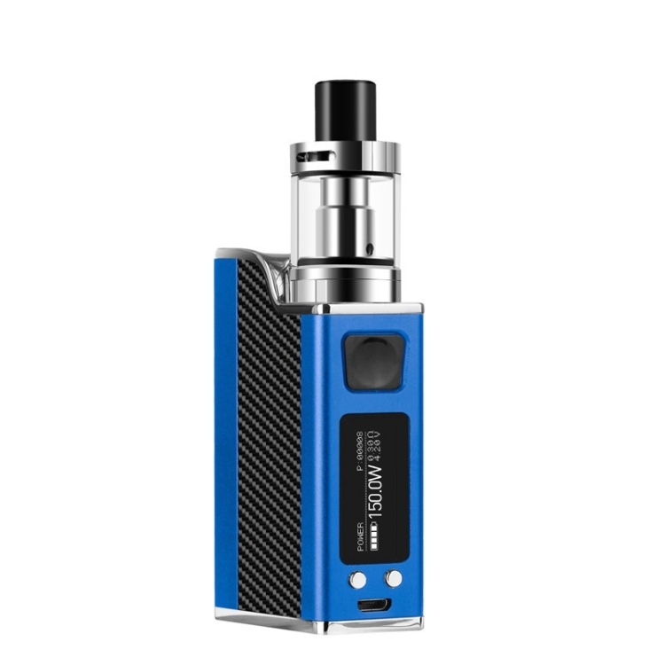 

JY1 150W Large Smoke Intelligent Temperature Control Electronic Cigarette Starter Kit Regulator Atomizer with 0.91 inch Display Screen, Atomizer Capacity: 2.7ml(Blue)
