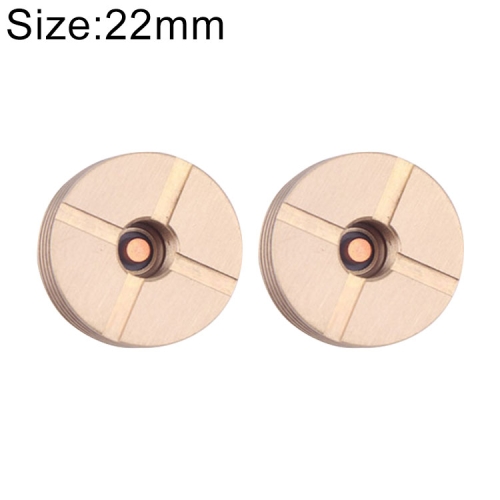 

2 PCS XFKM 22mm Slotted Heat Dissipation Sink for 510 Tread Adapter RDA RDTA Atomizer Electronic Cigarette Box Mod, Random Color Delivery