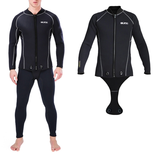 

SLINX 1703 3mm Neoprene Super Elastic Warm Crotch Diving Long-sleeved Jacket for Men, Size: S